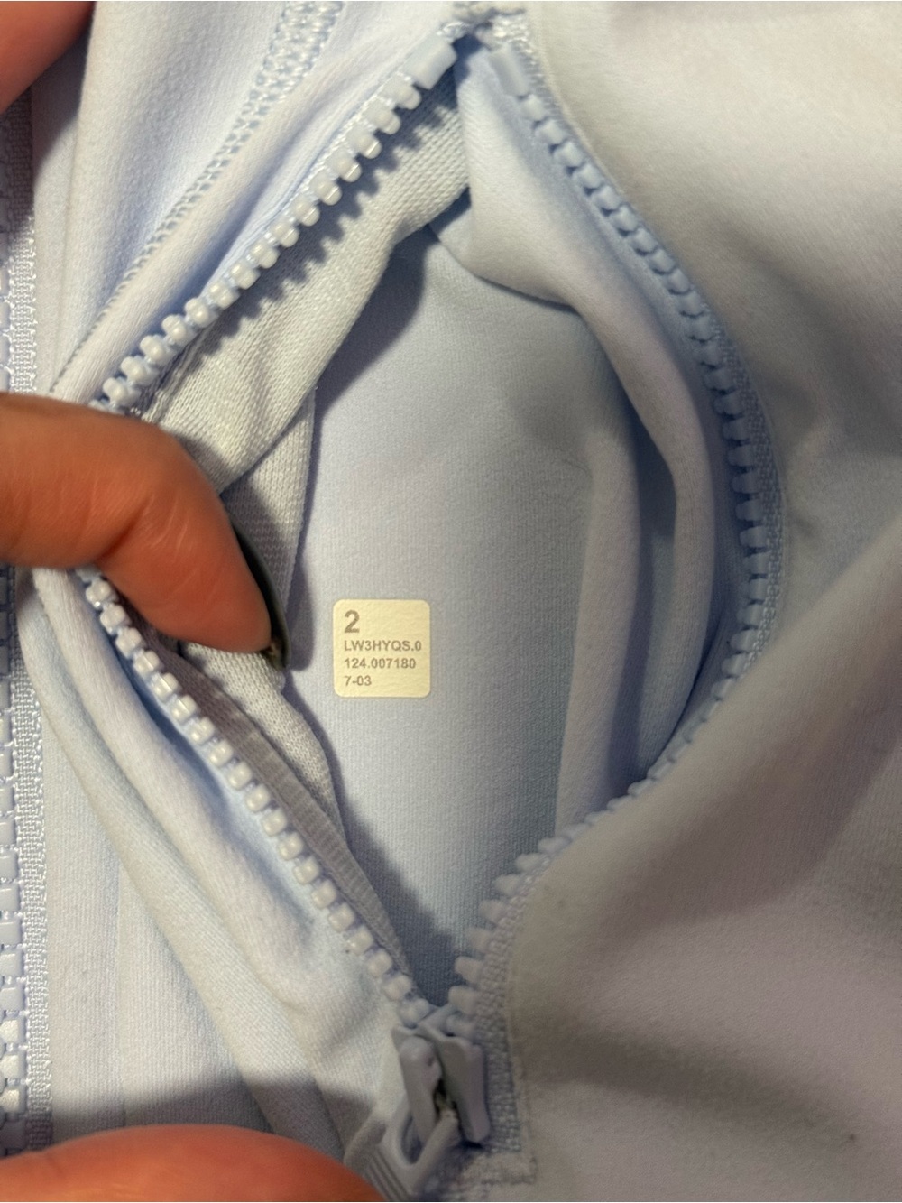 lululemon athletica Pale Blue cropped define jacket - Picture 3 of 5